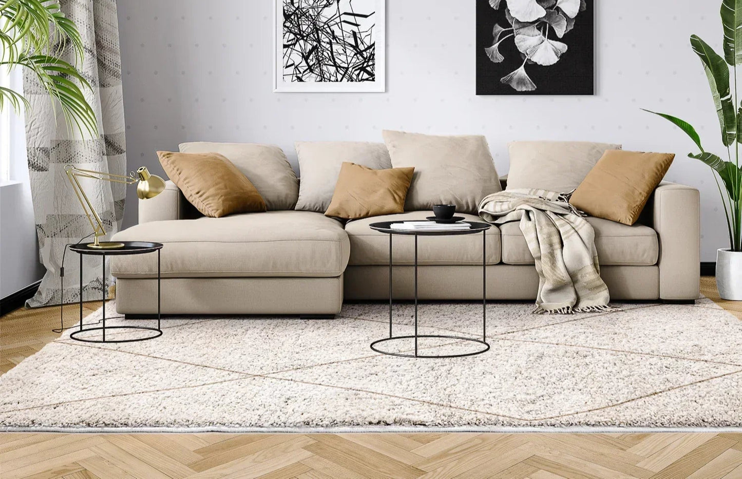 Luxurious Moroccan Beni Ourain Handmade Rug