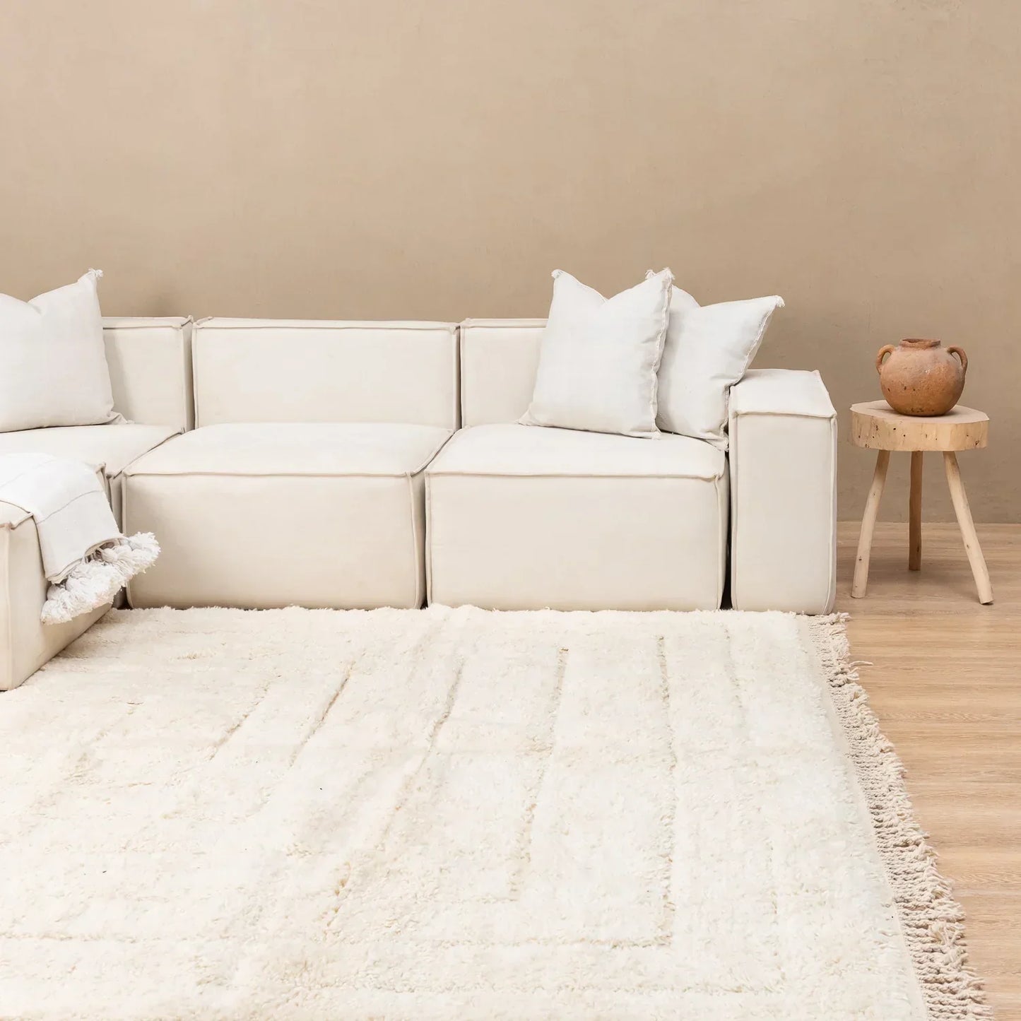 Luxurious Moroccan Beni Ourain Handmade Rug