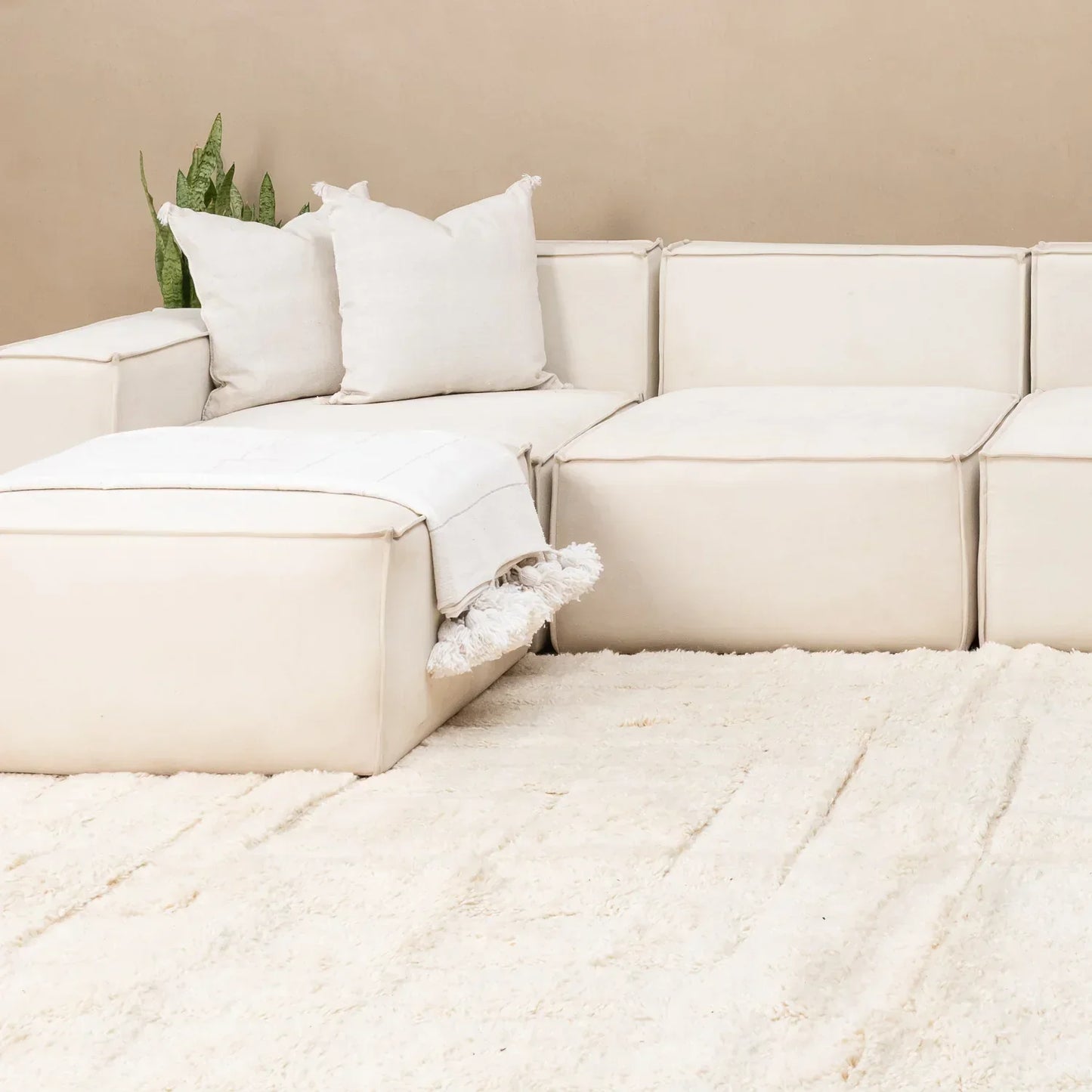 Luxurious Moroccan Beni Ourain Handmade Rug