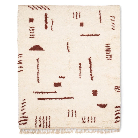 Luxurious Moroccan Beni Ourain Handmade Rug