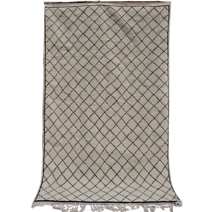 Beni Ourain Crossed Moroccan Carpet