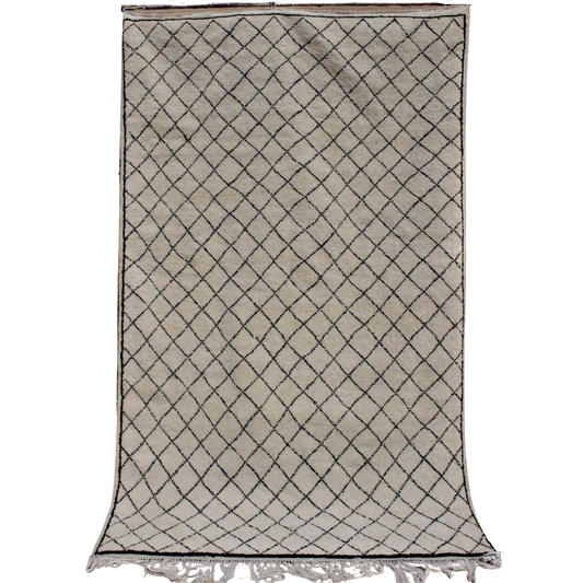 Beni Ourain Crossed Moroccan Carpet